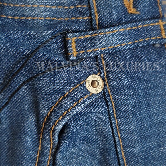 D&G by DOLCE & GABBANA JEANS GIRLY STRAIGHT LEG COTTON sz 26 US 2 - Picture 6 of 11